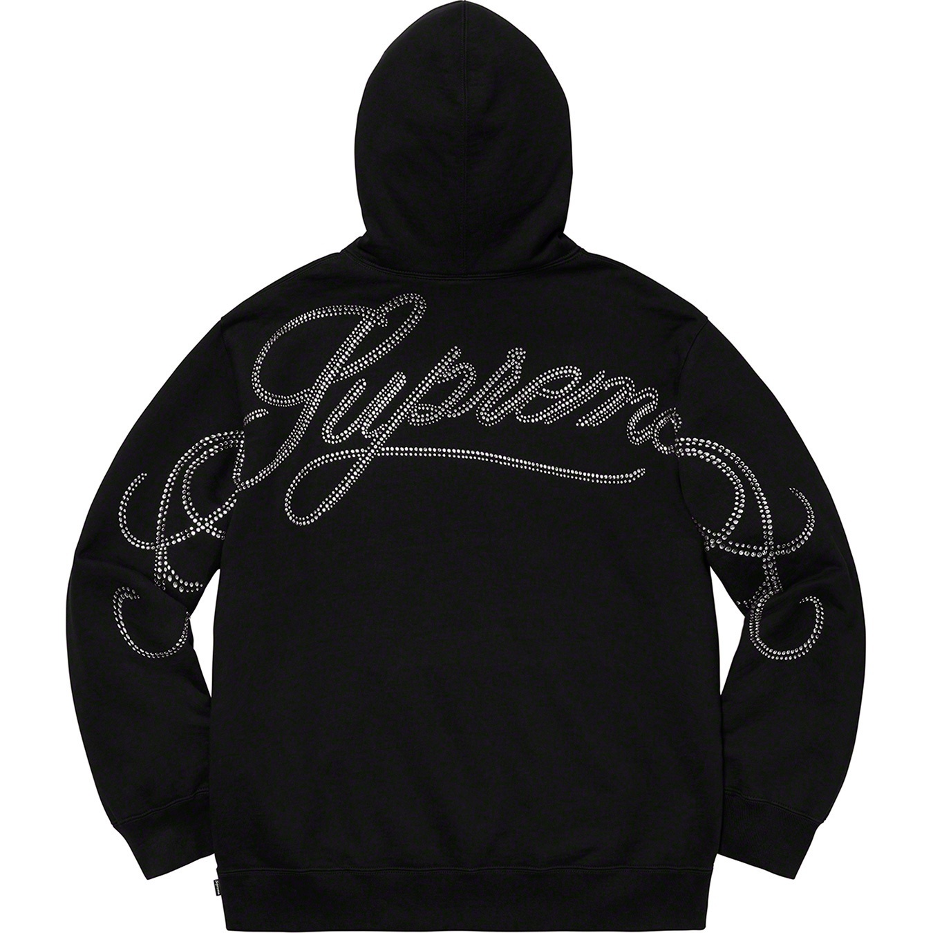 Rhinestone Script Hooded Sweatshirt view 4